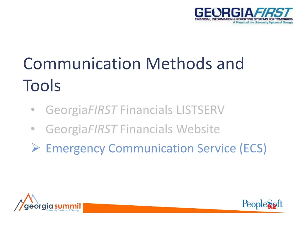 communication methods and tools georgia first 1