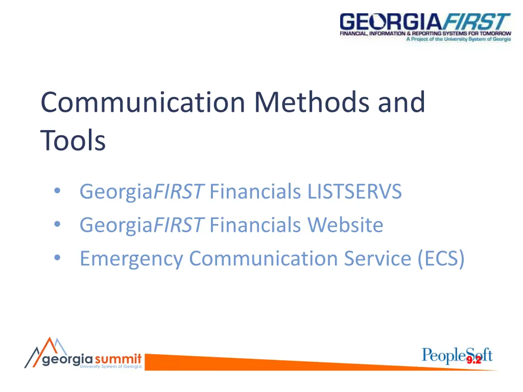 communication methods and tools