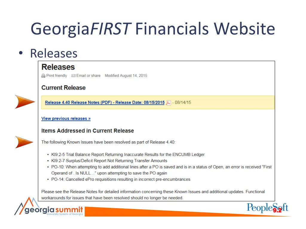 georgia first financials website releases