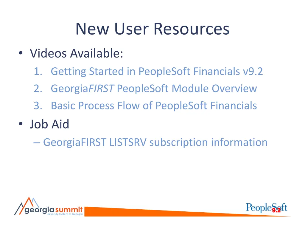 new user resources videos available 1 getting