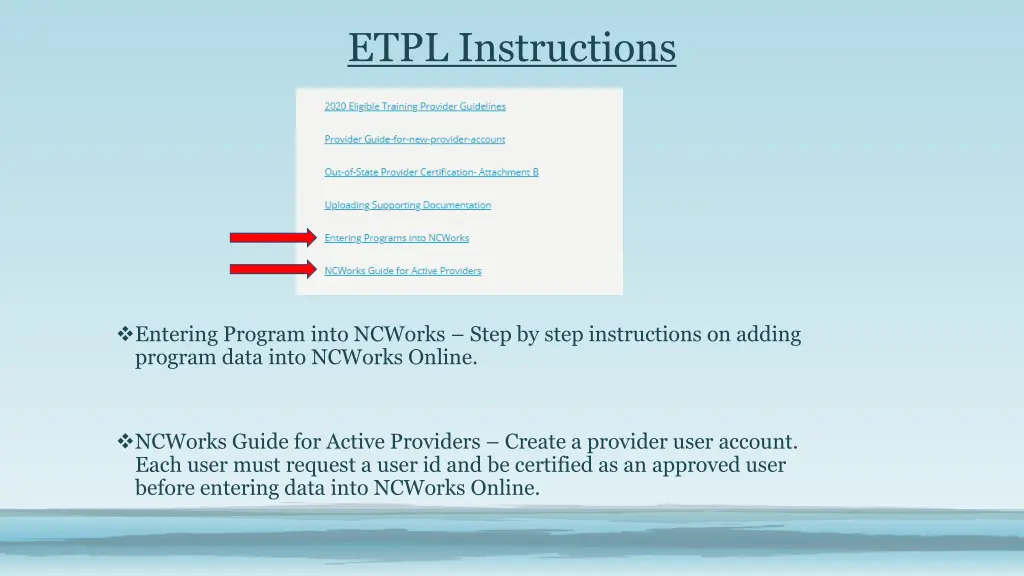 etpl instructions 1