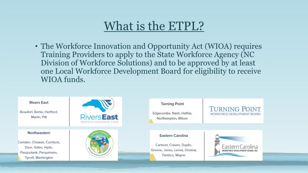 what is the etpl 1