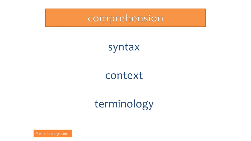 syntax