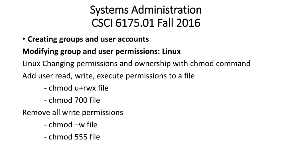 systems administration systems administration 4