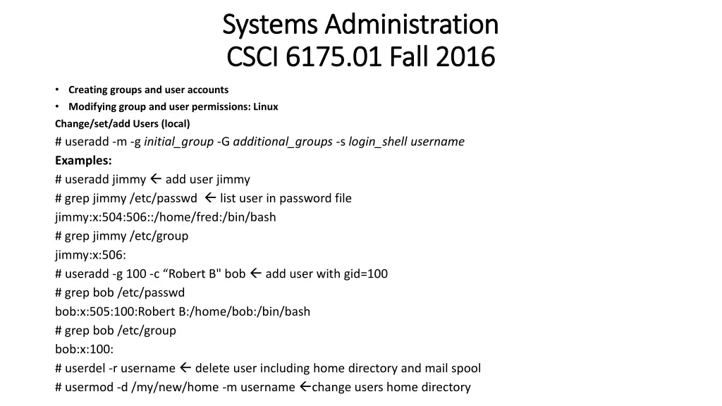 systems administration systems administration 8