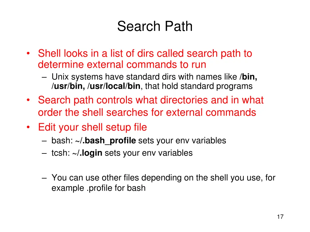 search path