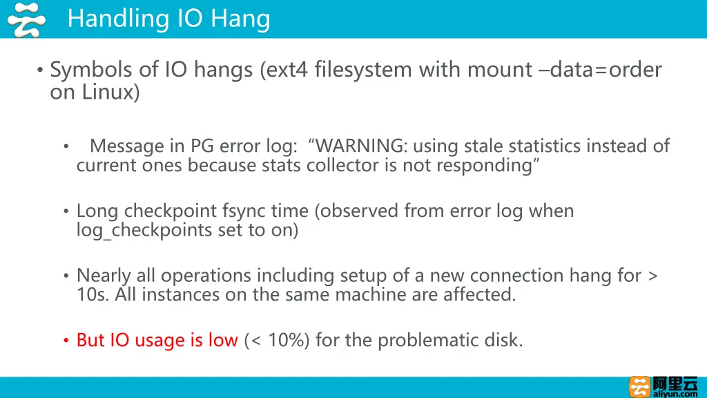 handling io hang