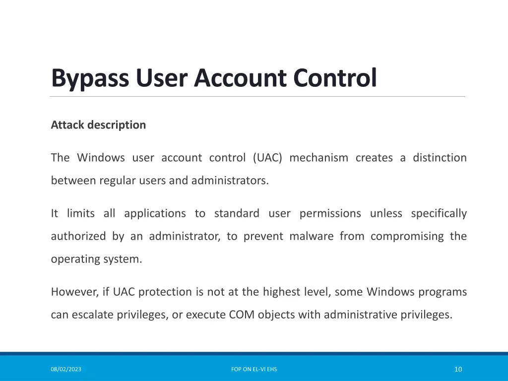 bypass user account control