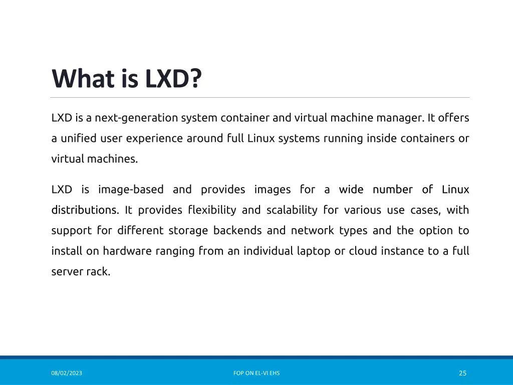 what is lxd