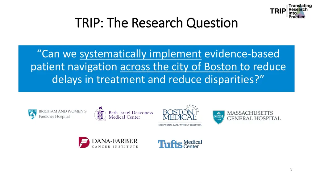 trip the research question trip the research