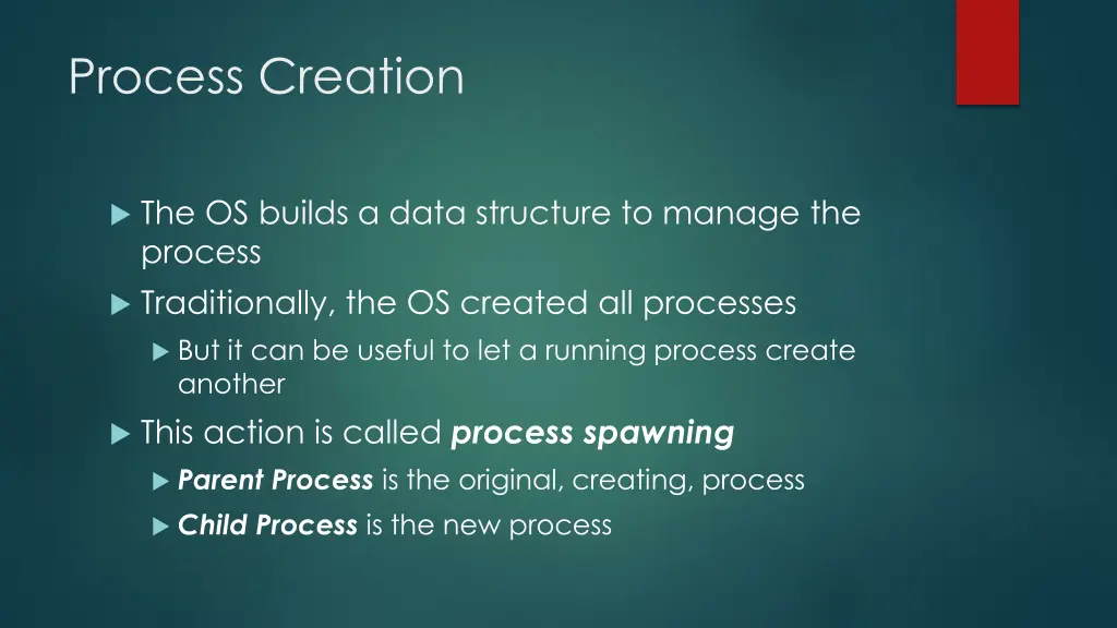 process creation