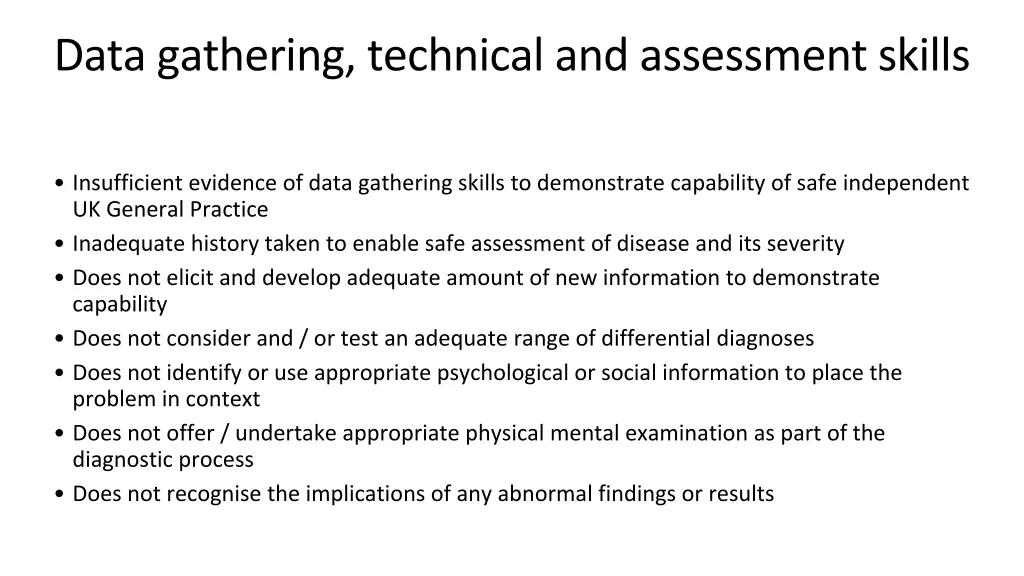 data gathering technical and assessment skills 1