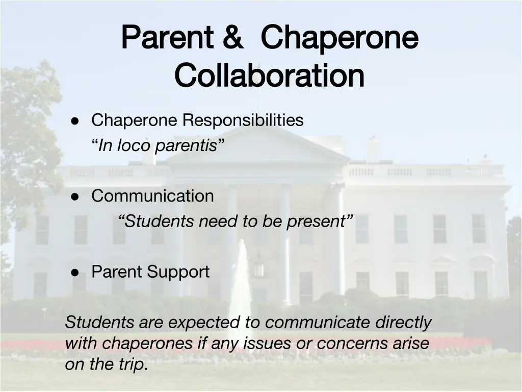 parent chaperone parent chaperone collaboration