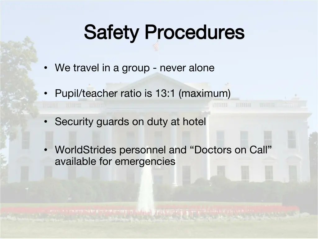 safety procedures safety procedures