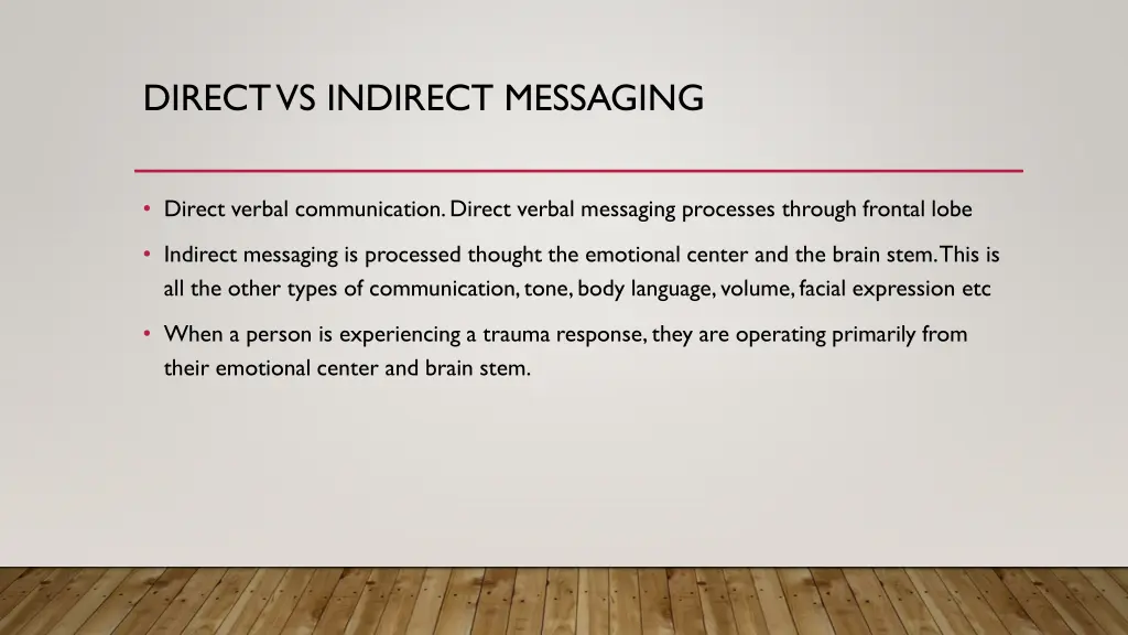 direct vs indirect messaging