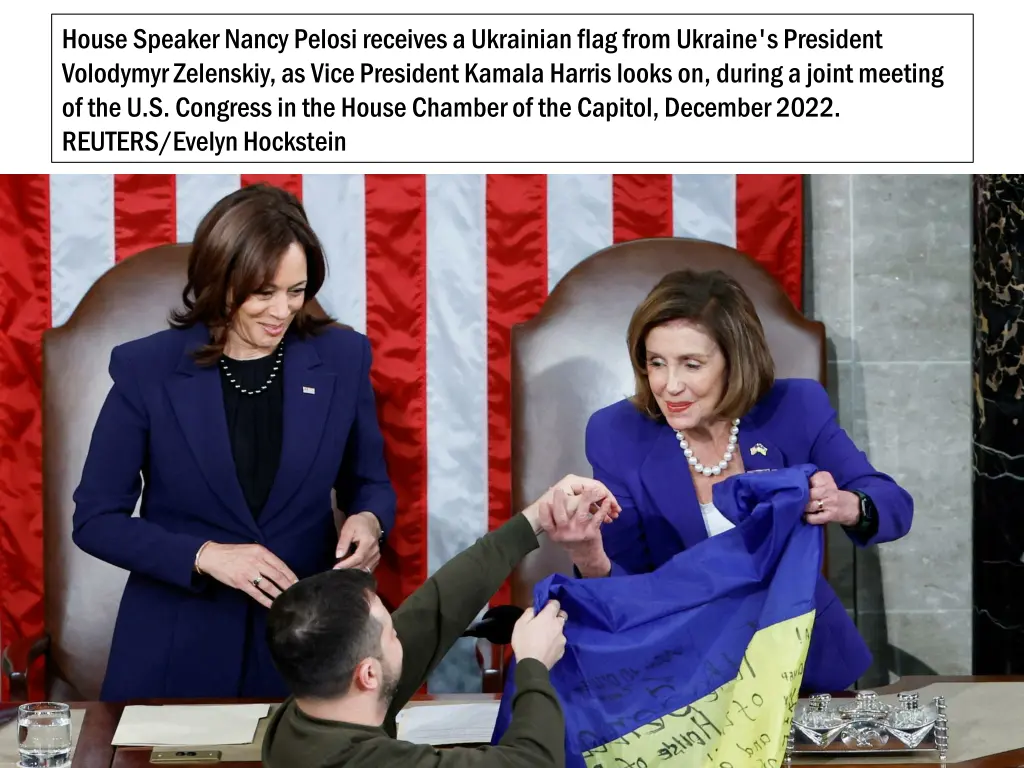 house speaker nancy pelosi receives a ukrainian