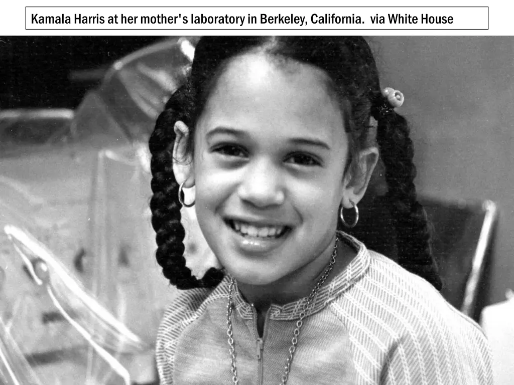 kamala harris at her mother s laboratory