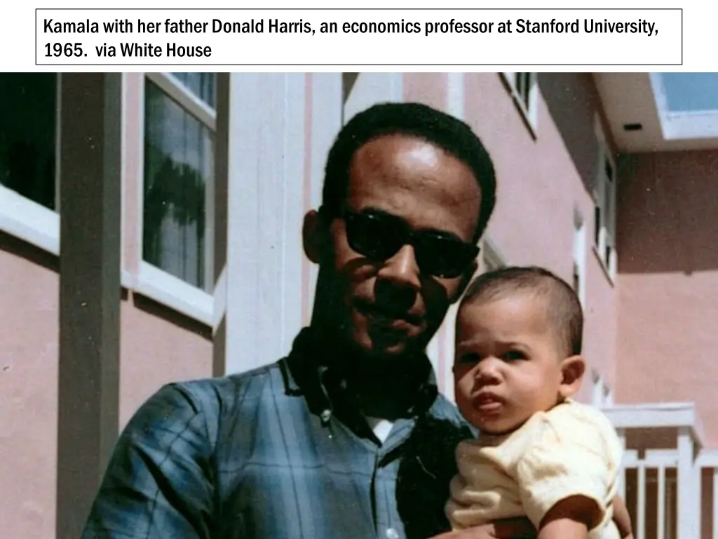 kamala with her father donald harris an economics