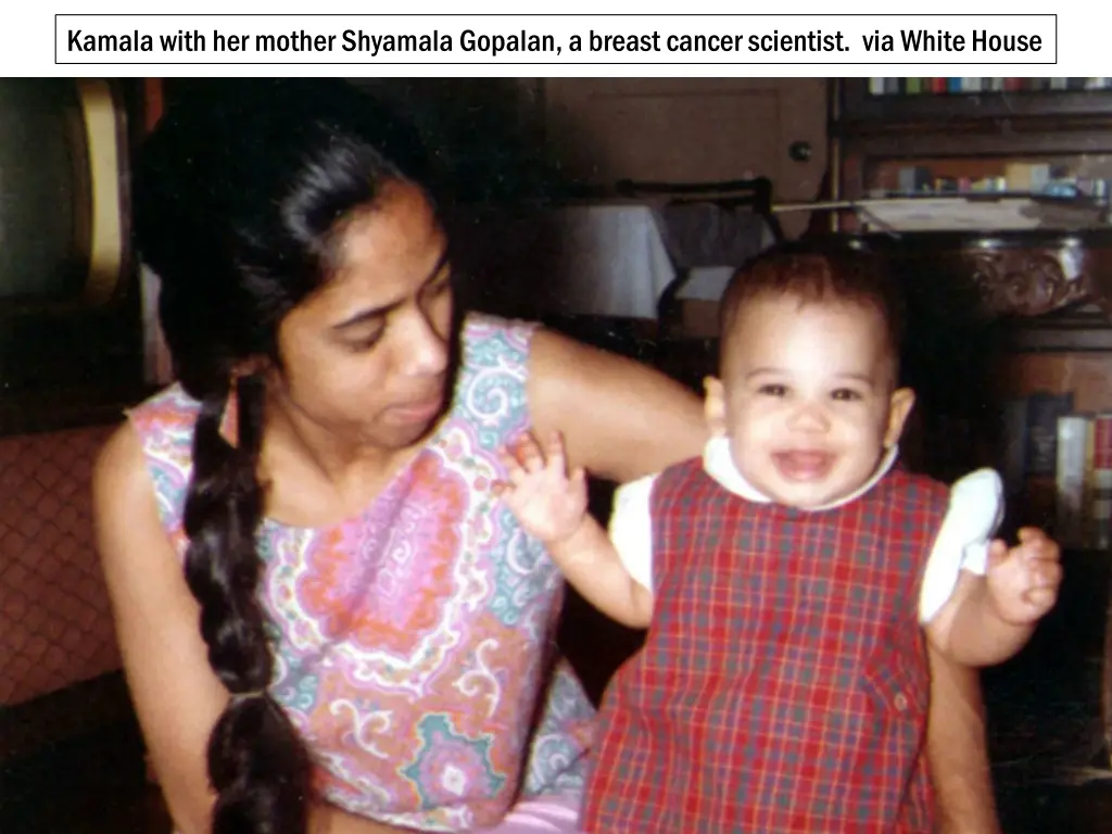 kamala with her mother shyamala gopalan a breast