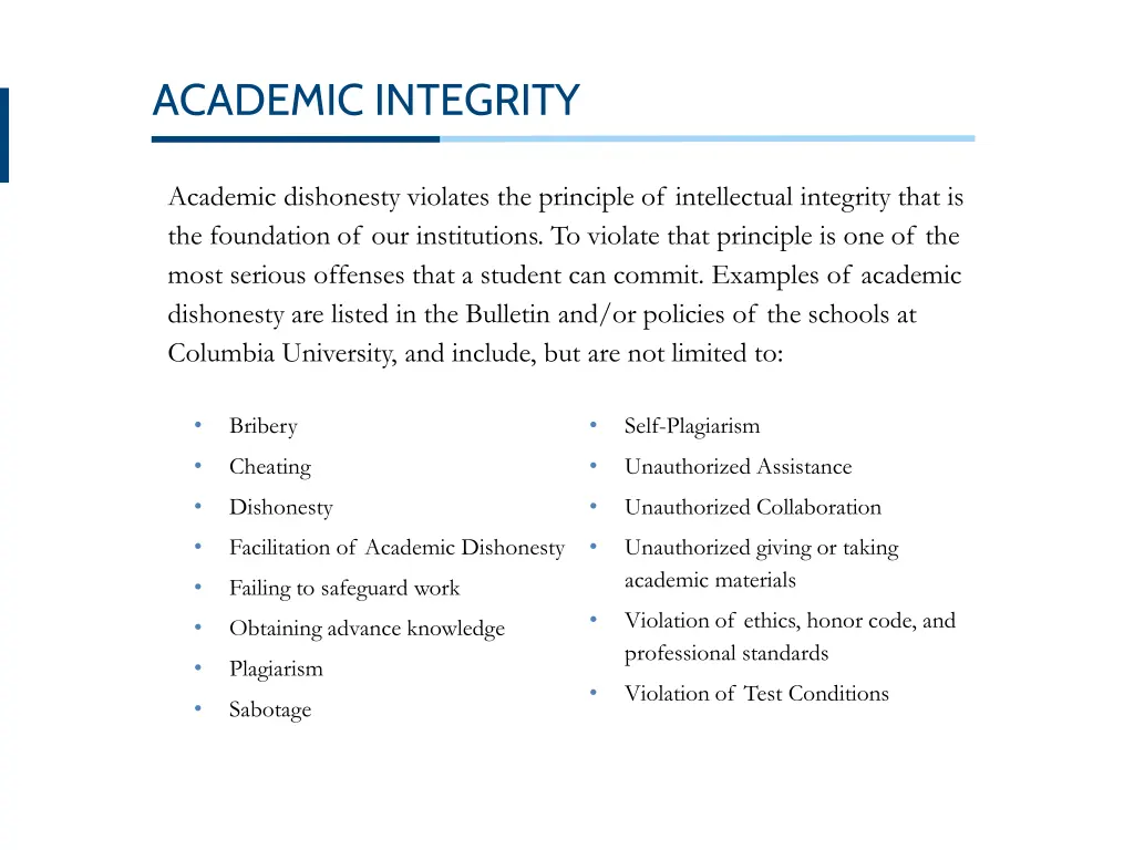 academic integrity