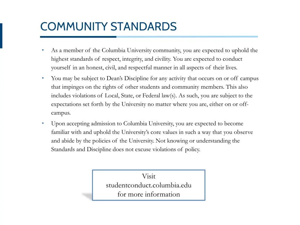 community standards