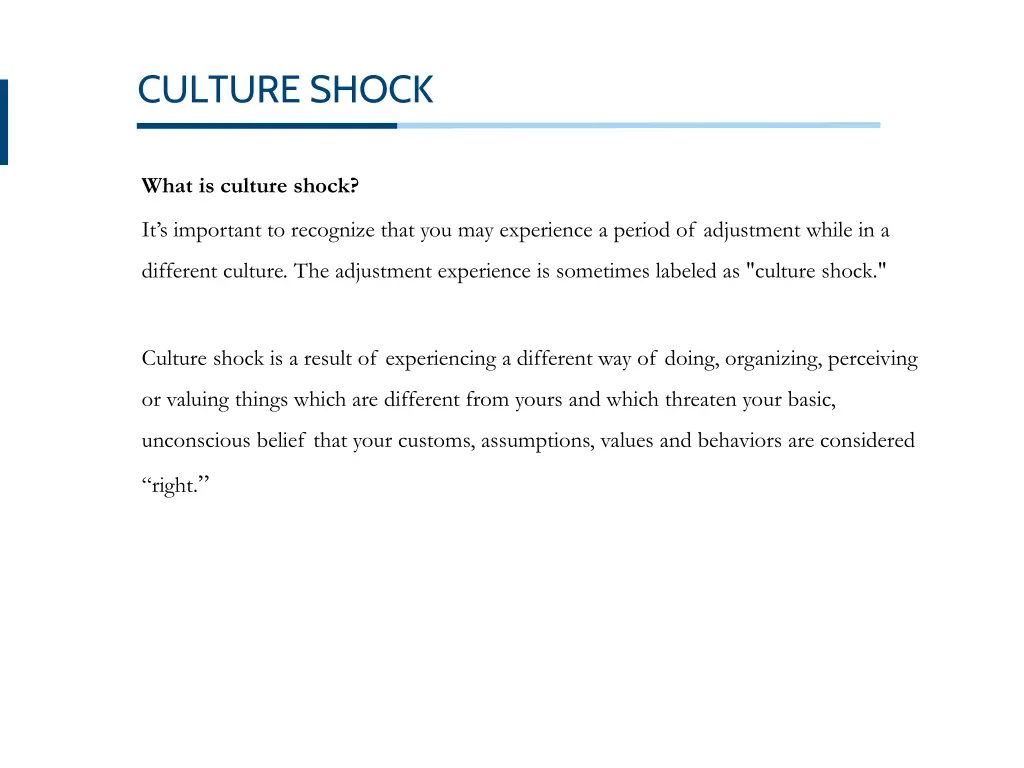 culture shock