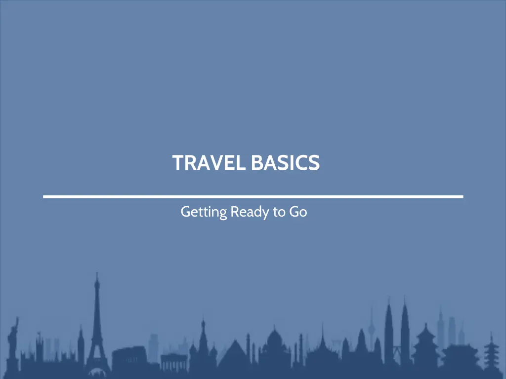 travel basics