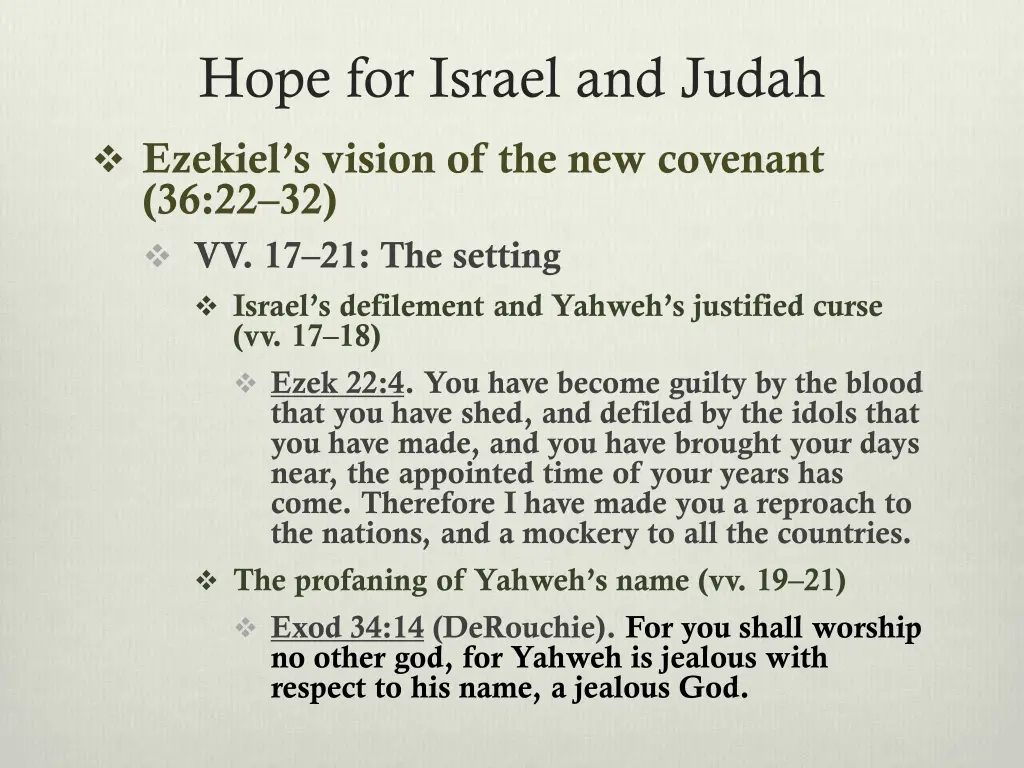 hope for israel and judah 1