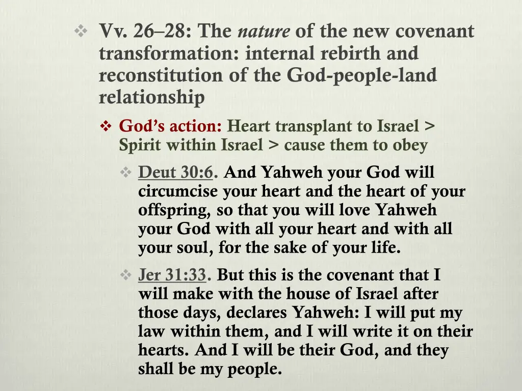 vv 26 28 the nature of the new covenant