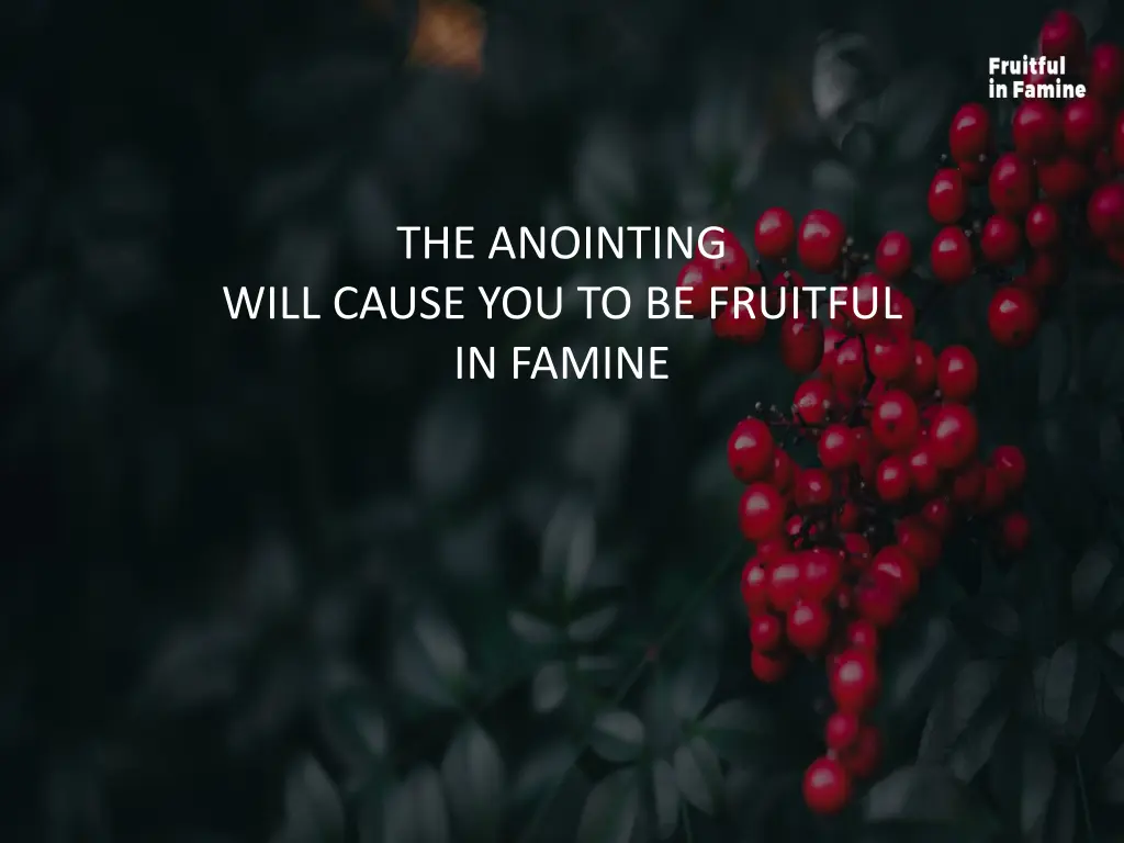 the anointing