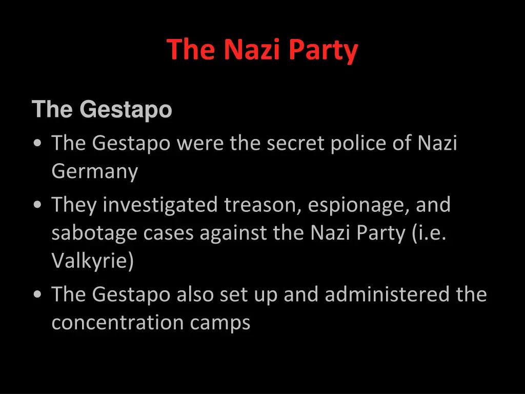 the nazi party 2