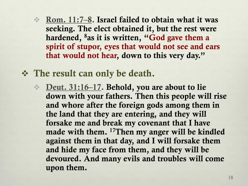 rom 11 7 8 israel failed to obtain what