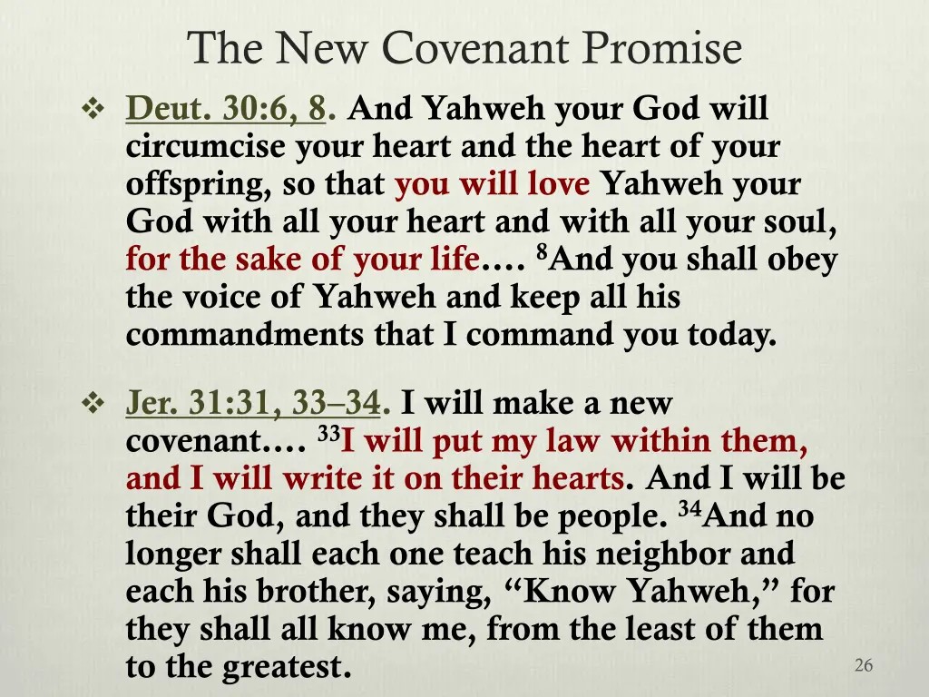 the new covenant promise