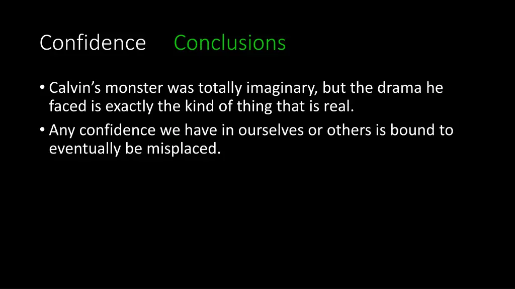 confidence conclusions 5