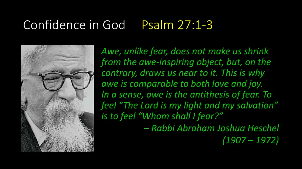 confidence in god psalm 27 1 3 5