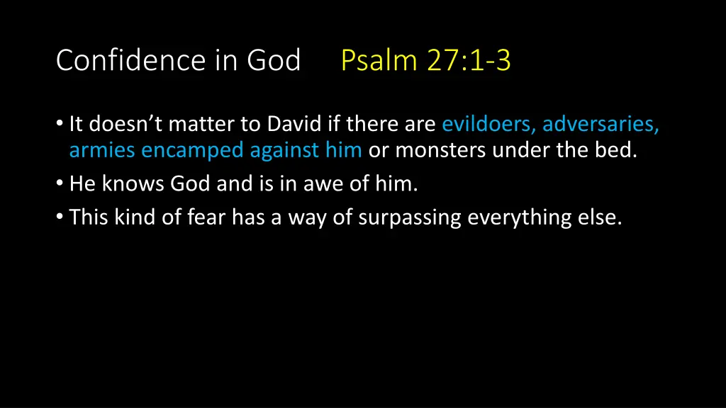 confidence in god psalm 27 1 3 6