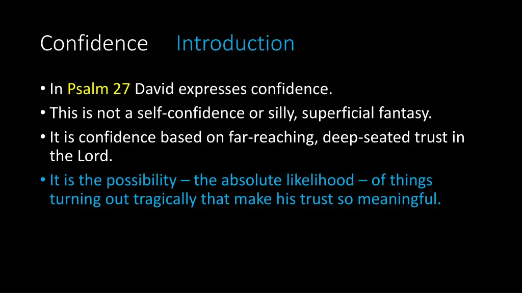 confidence introduction 13