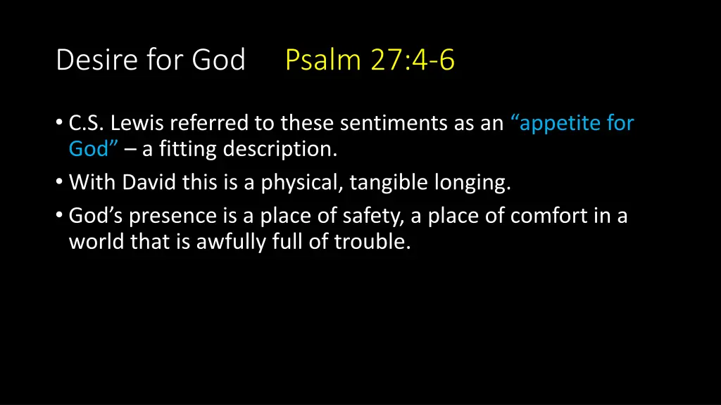 desire for god psalm 27 4 6 2