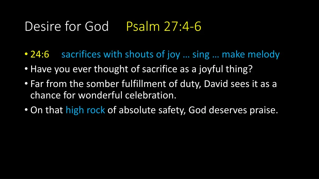 desire for god psalm 27 4 6 3