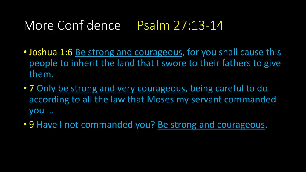 more confidence psalm 27 13 14 6