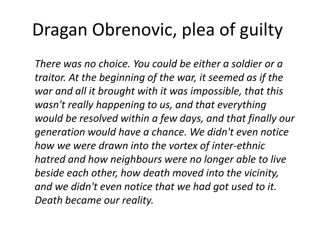 dragan obrenovic plea of guilty