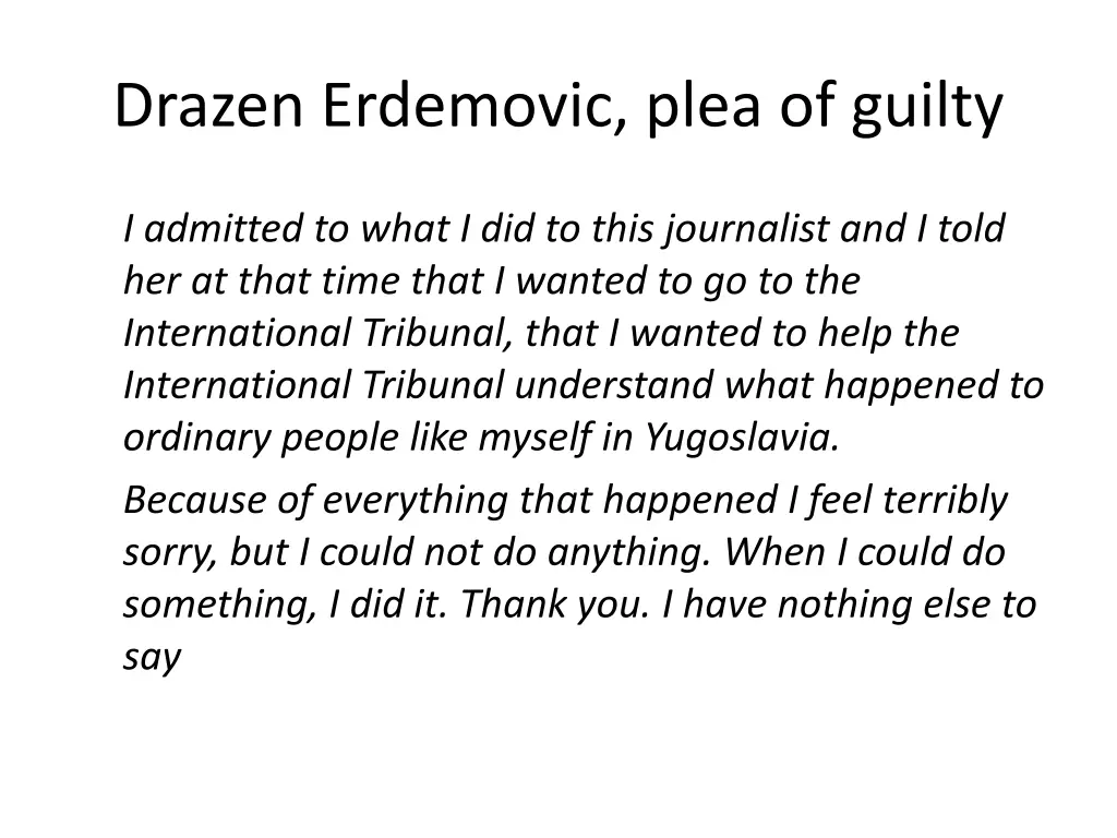 drazen erdemovic plea of guilty 1