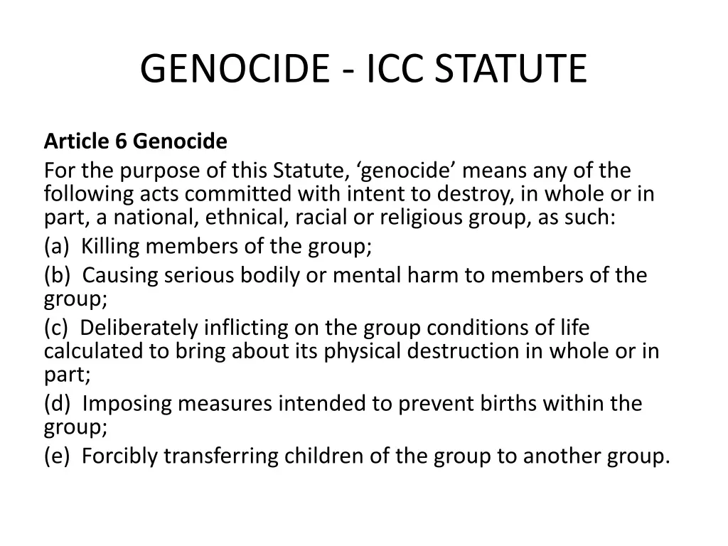 genocide icc statute