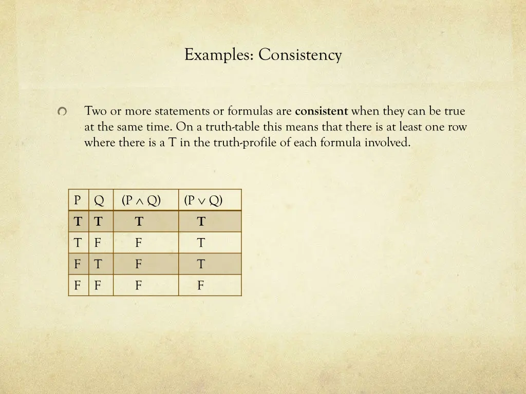 examples consistency