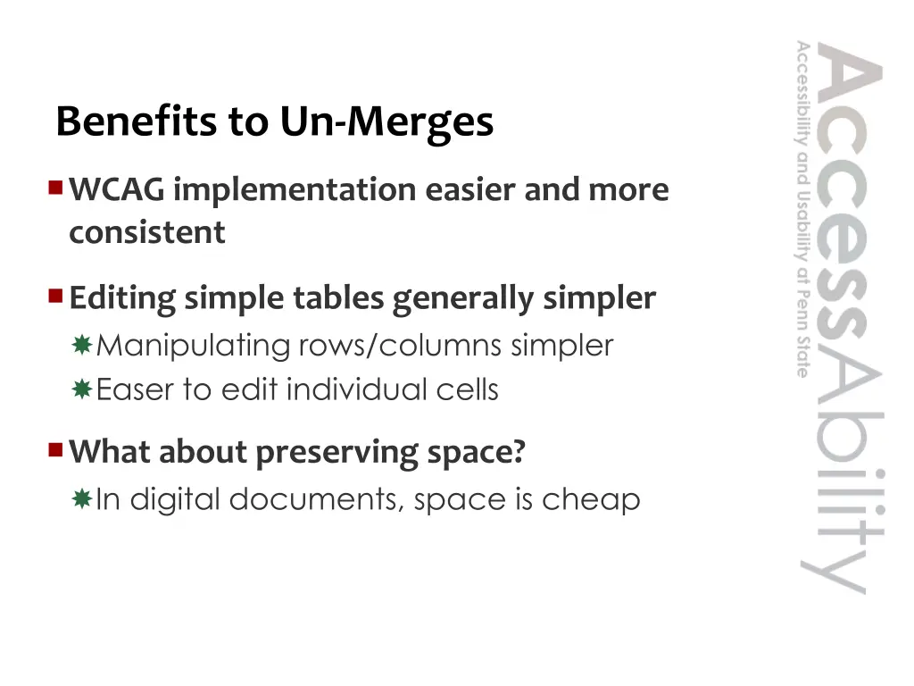 benefits to un merges