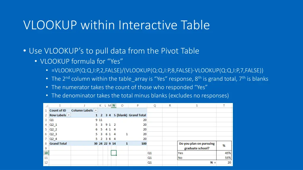 vlookup within interactive table