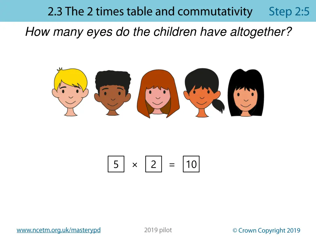 how many eyes do the children have altogether 2