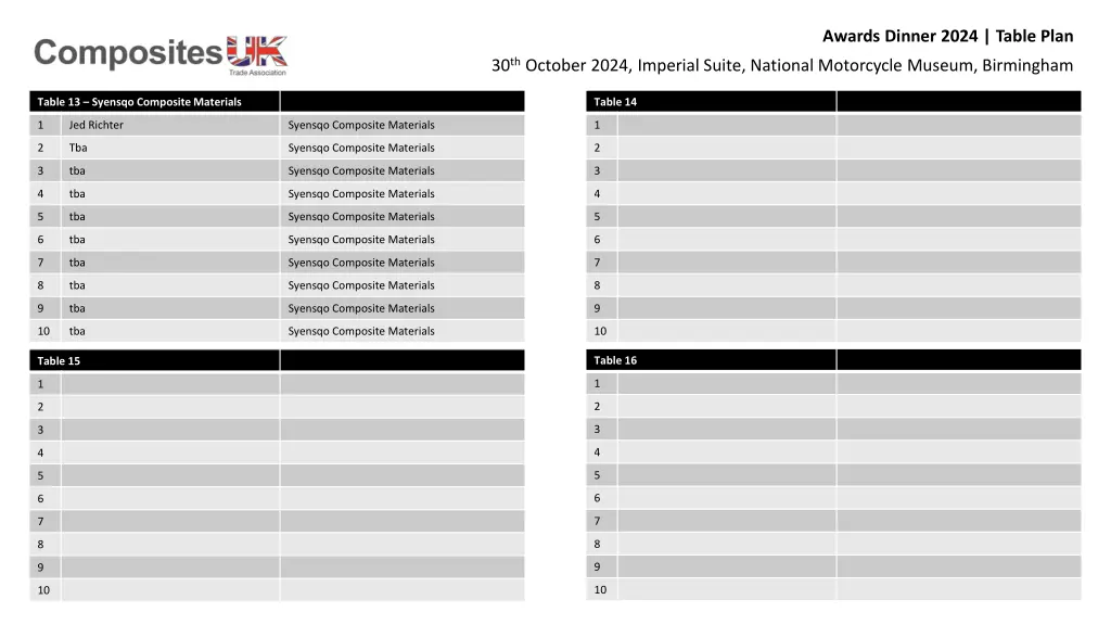 awards dinner 2024 table plan 4