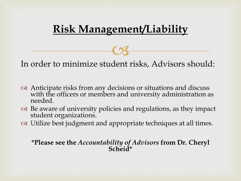 risk management liability