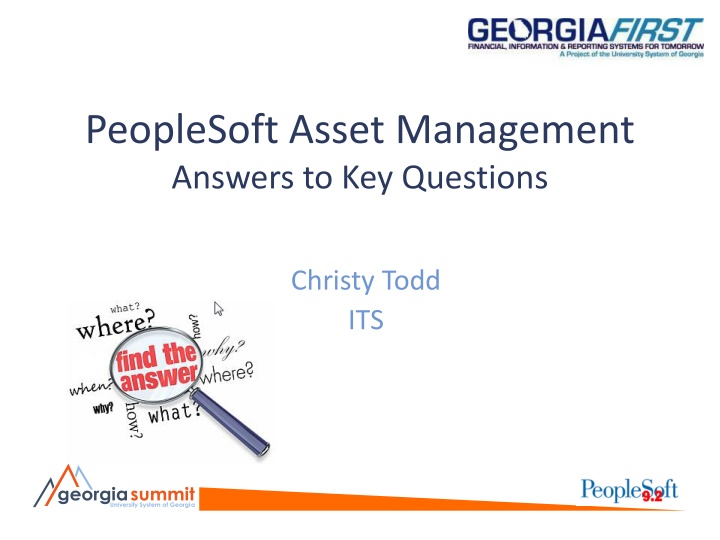 peoplesoft asset management answers